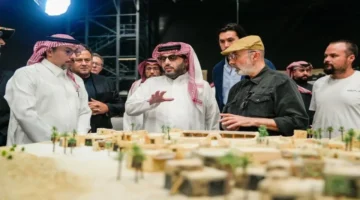 تركي آل الشيخ يزور استديوهات الحصن والقدية في تحضيرات فيلم خالد بن الوليد